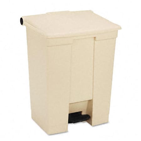 Pinpoint Fire-Safe Step-On Receptacle  Rectangular  Polyethylene  18 gal  Beige PI2524464